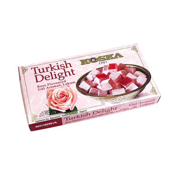 KOSKA Rose Flavoured Turkish Delight 500G X12 ( old ) 